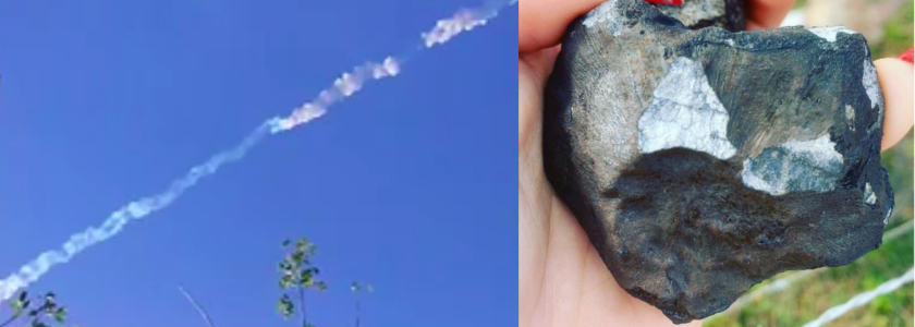 Błysk, huk i spadek meteorytu na Kubie